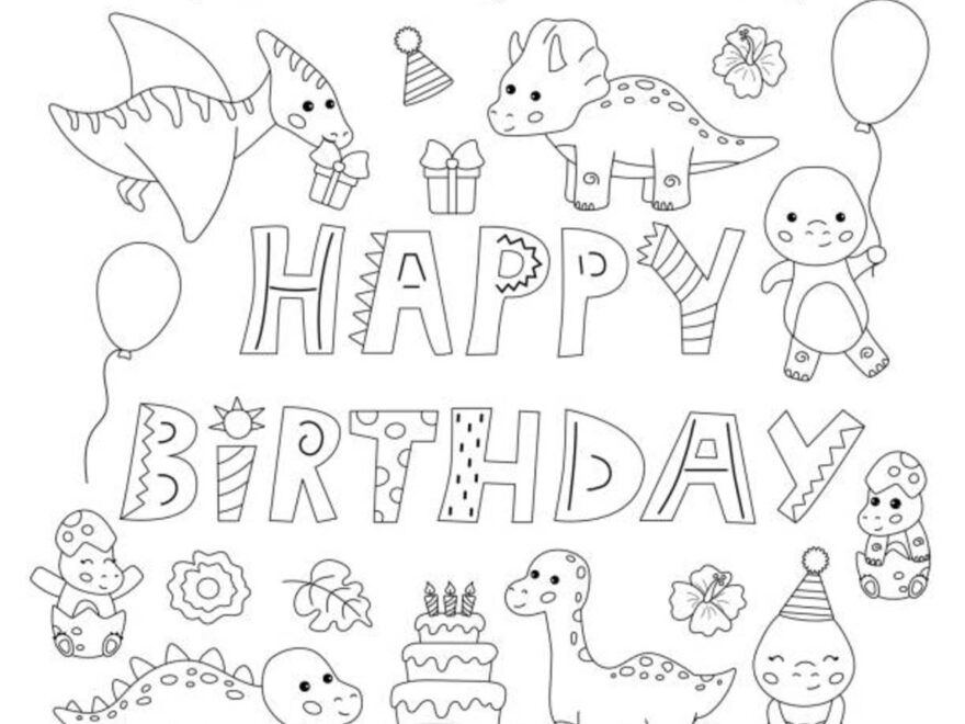 20 Printable Birthday Cards To Color Parade