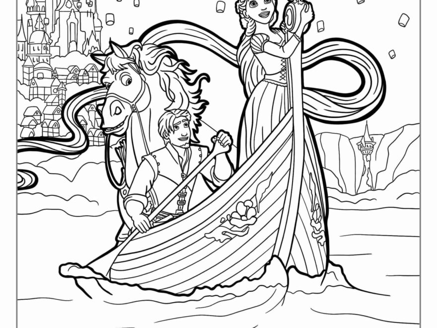 20 Tangled Coloring Pages Free PDF Printables
