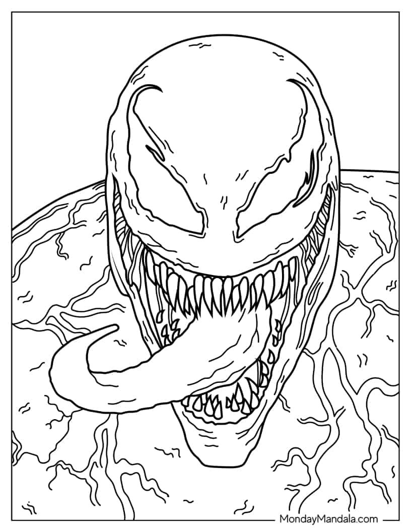 20 Venom Coloring Pages Free PDF Printables Coloring Pages coloringpages Colo