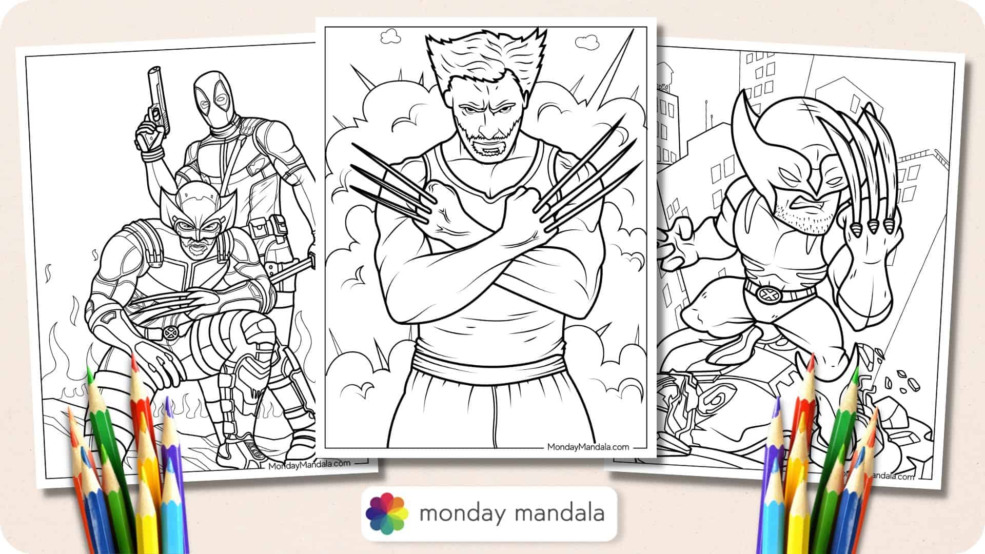 20 Wolverine Coloring Pages Free PDF Printables 