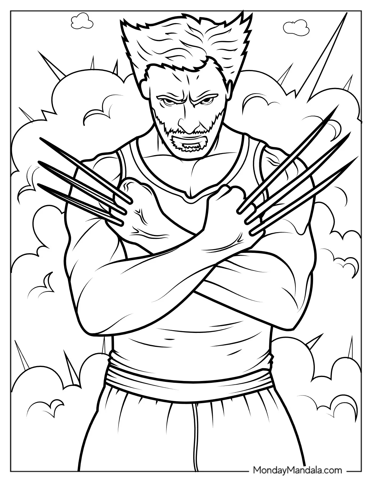 20 Wolverine Coloring Pages Free PDF Printables 
