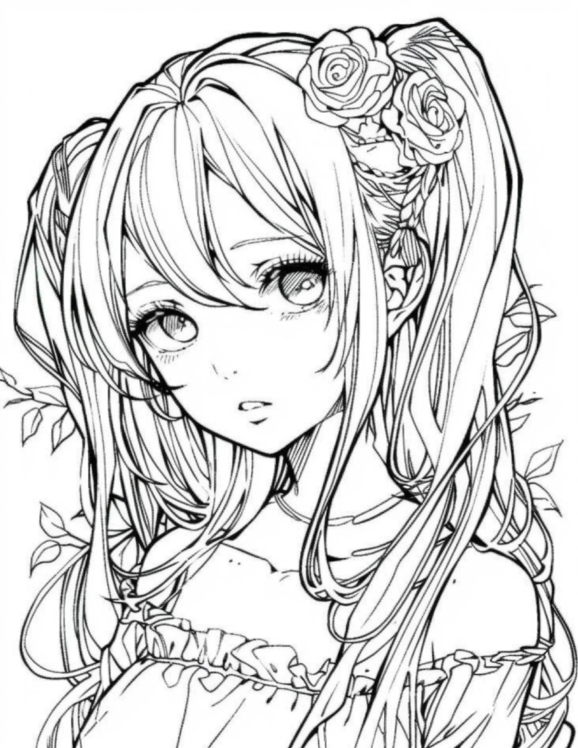 200 Anime Girls Coloring Pages Bundle 100 Pdfs BONUS 200 JPG PNG Files Unlimited Creativity Awaits Etsy