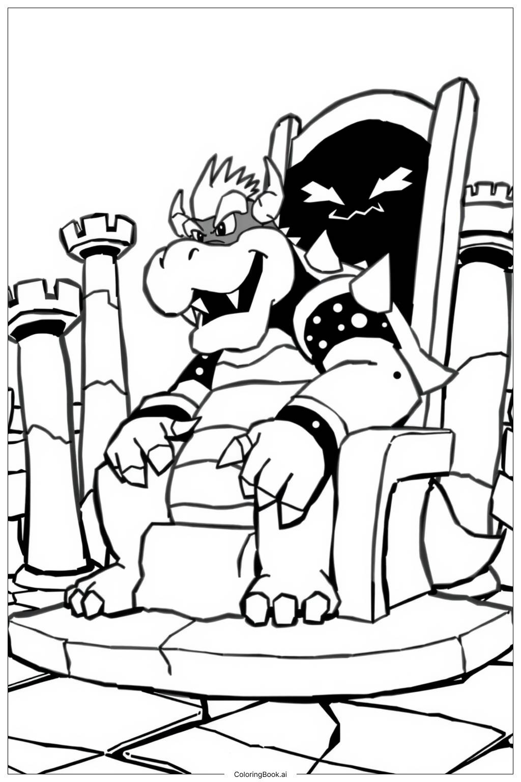 Super Mario Bowser Fury Coloring Pages