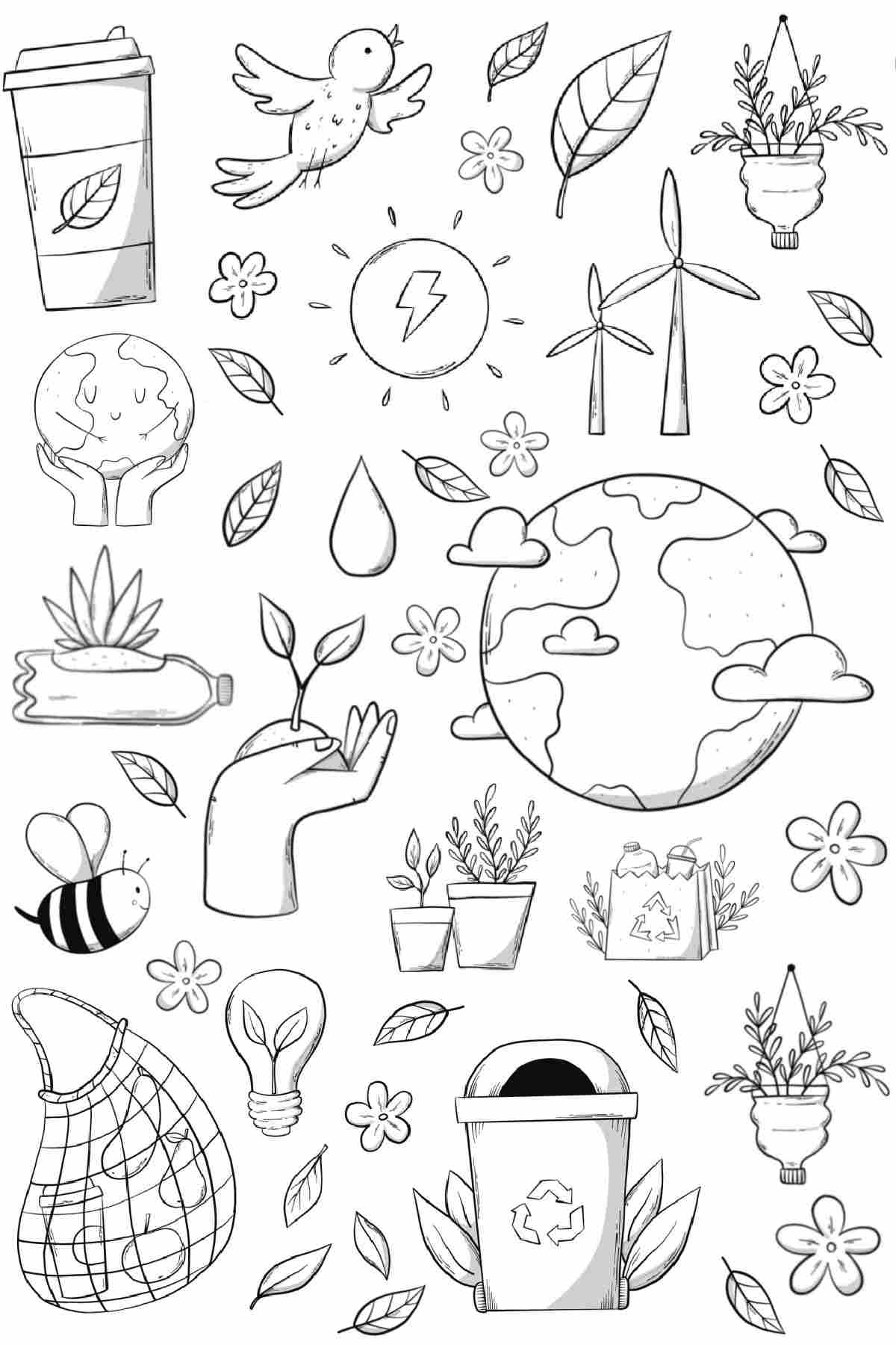 Earth Day Coloring Pages To Print