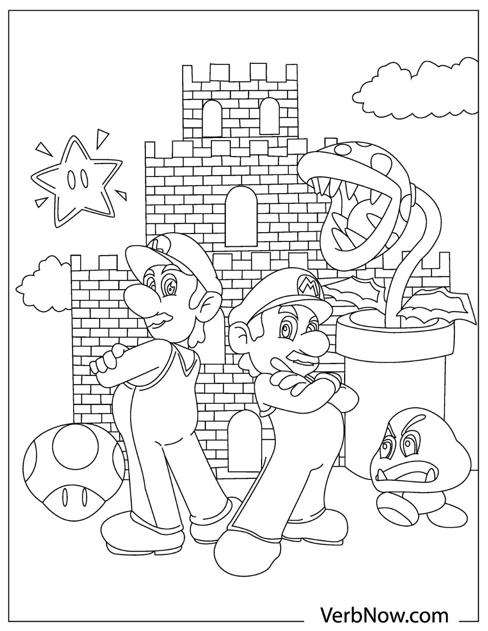 22 Free Mario Coloring Pages PDF Printables 