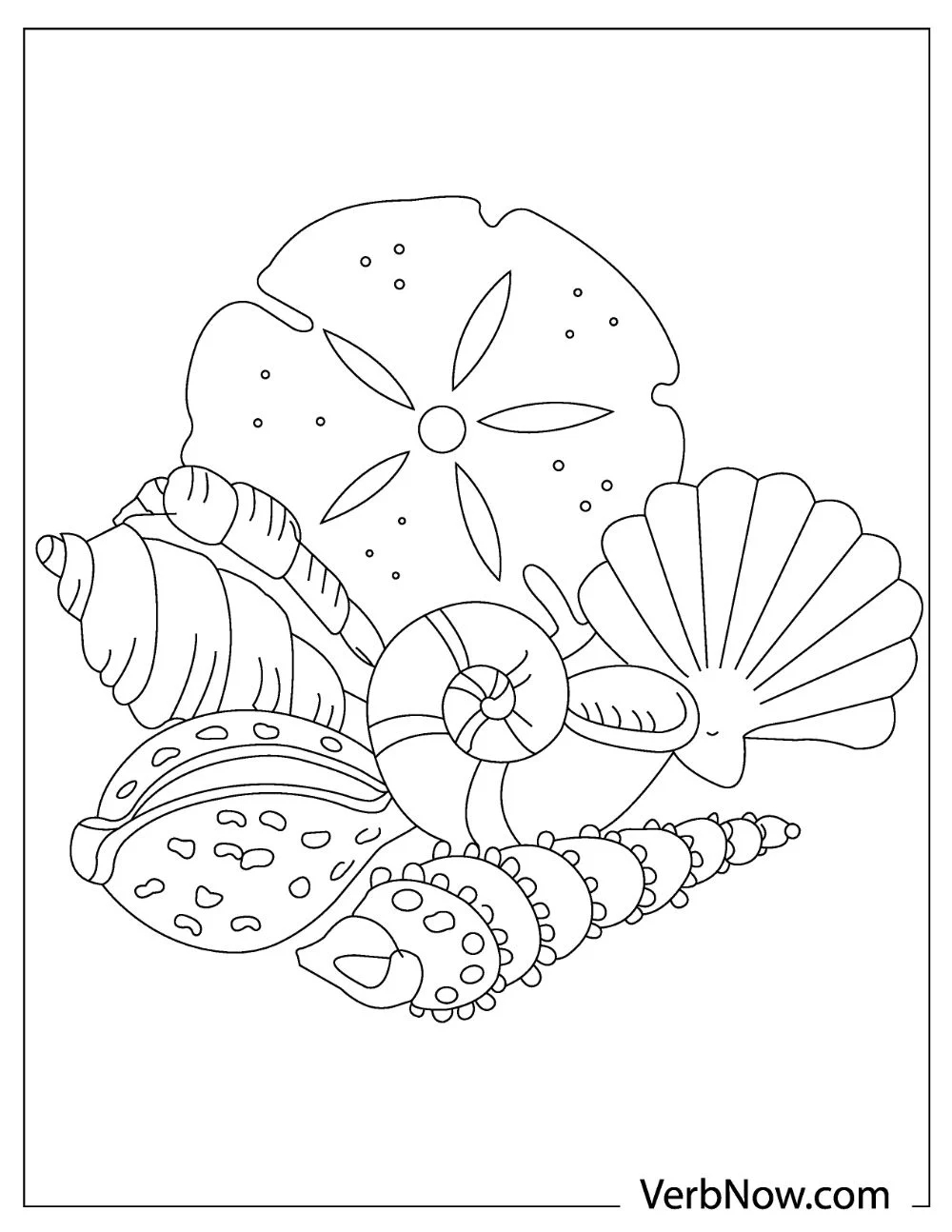 22 Free Shell Coloring Pages For Download Printable PDF 22 Free Shell Coloring Pages For Download Printable PDF