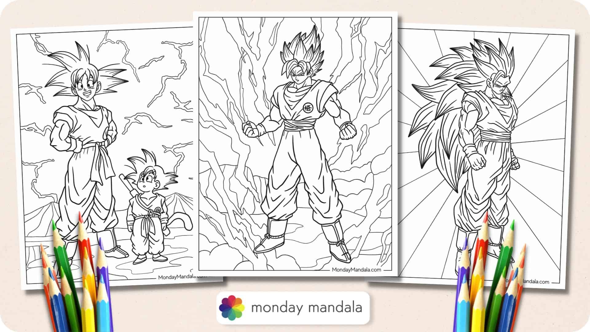 22 Goku Coloring Pages Free PDF Printables 