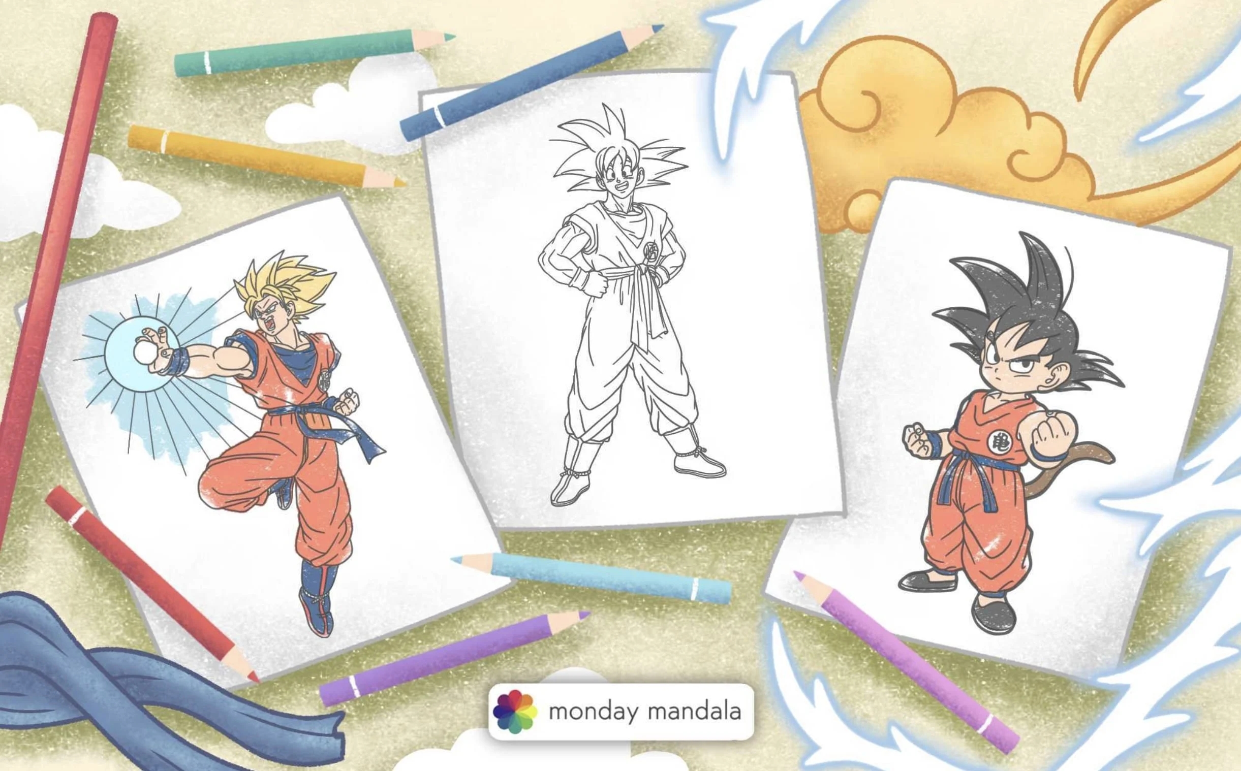 22 Goku Coloring Pages Free PDF Printables 