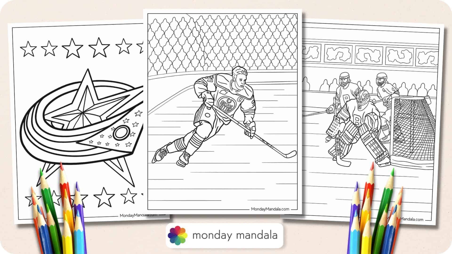 22 Hockey NHL Coloring Pages Free PDF Printables 