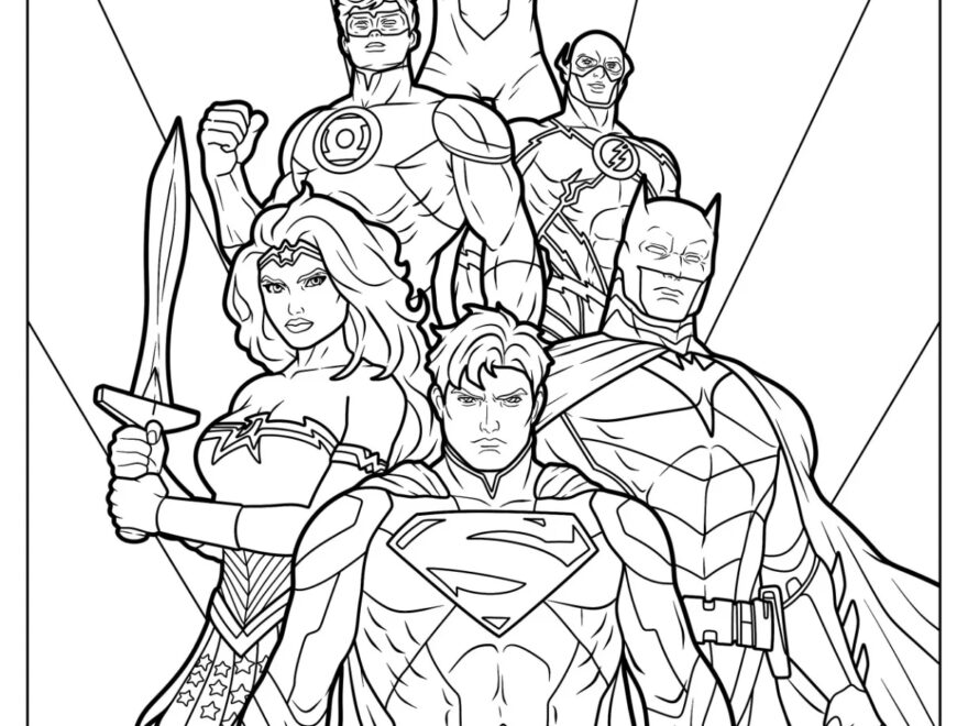 22 Justice League Coloring Pages Free PDF Printables