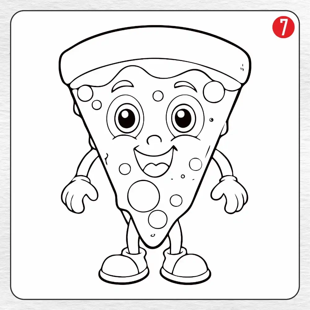 22 Pizza Coloring Pages Free PDF To Print Woo Coloring