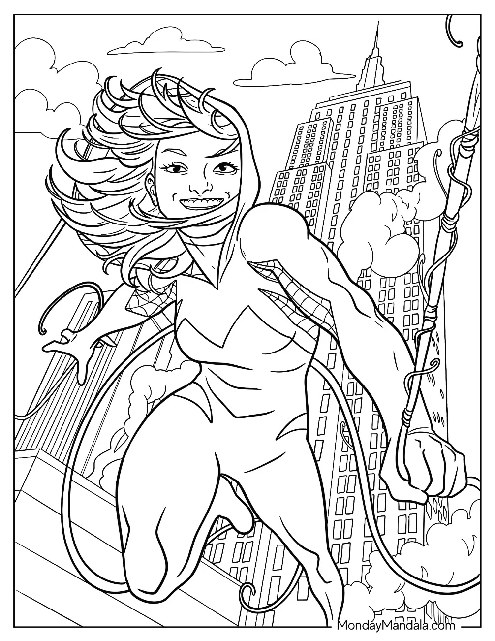 Marvel Spring Coloring Pages