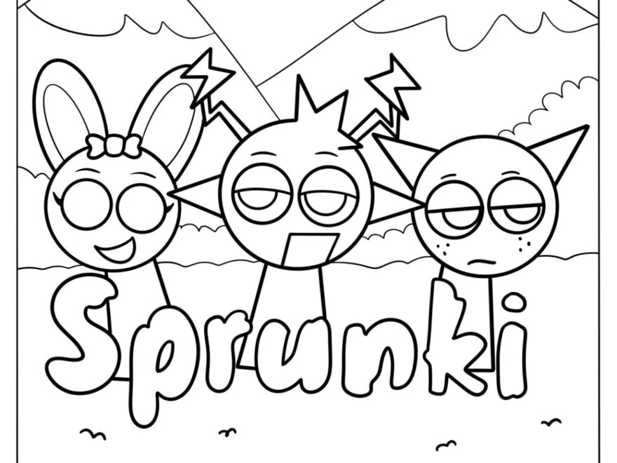 22 Sprunki Coloring Pages Free PDF Printables