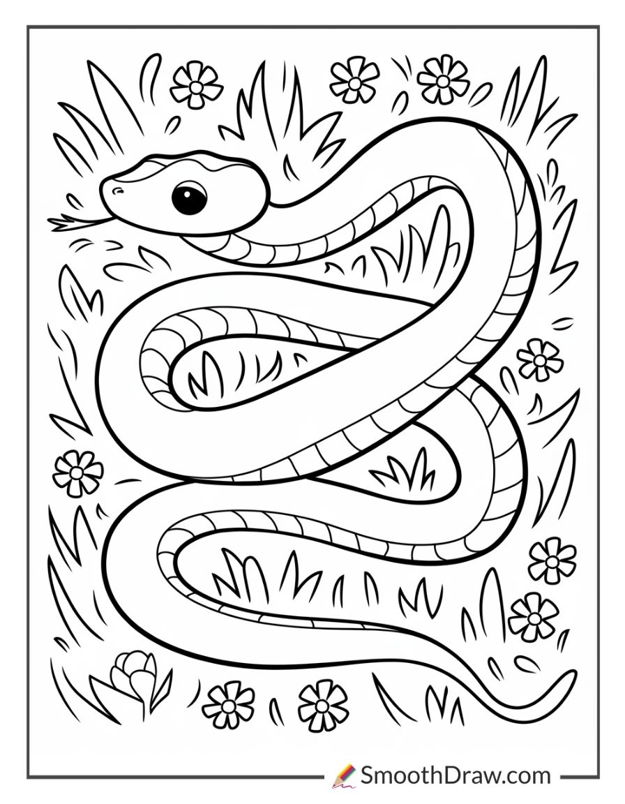 23 Snake Coloring Pages Free Printable PDFs Smooth Draw