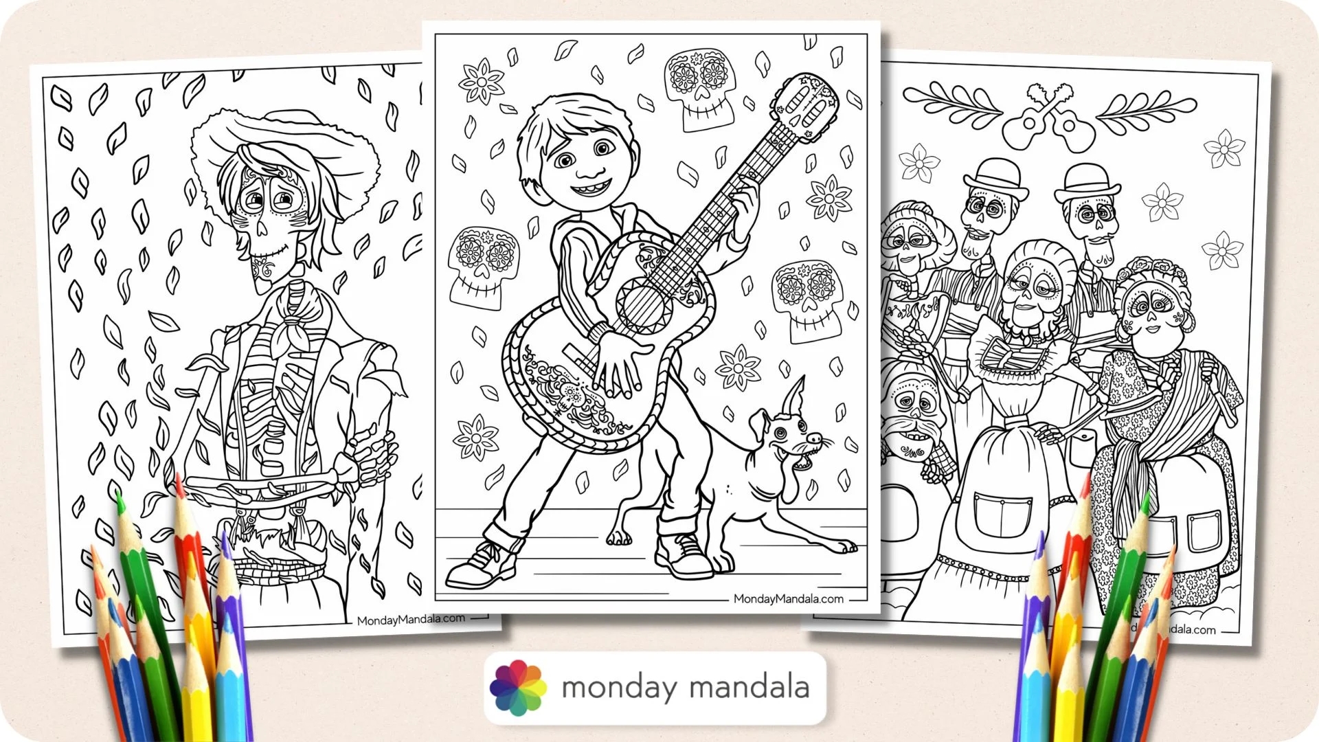 24 Coco Coloring Pages Free PDF Printables 