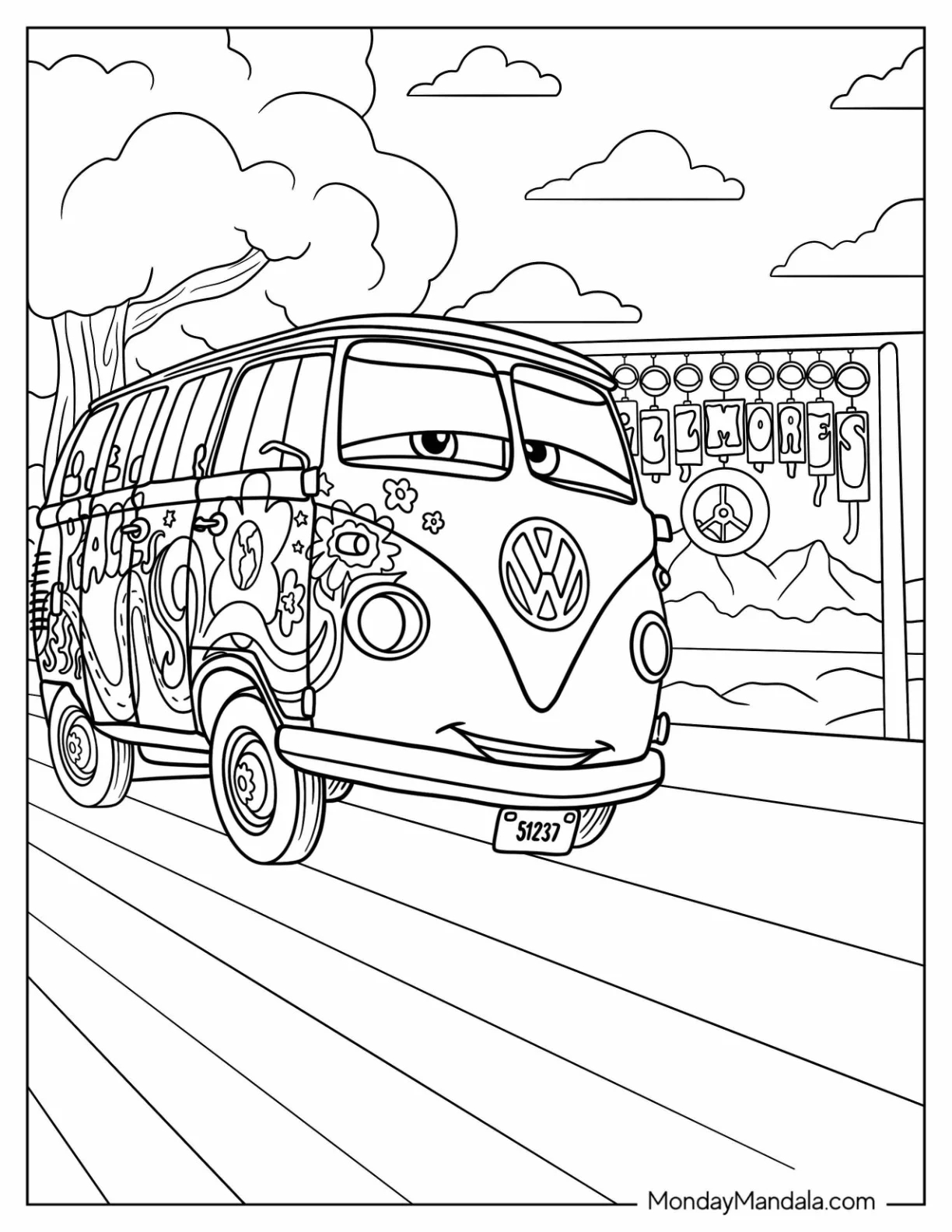 24 Disney Cars Coloring Pages Free PDF Printables 