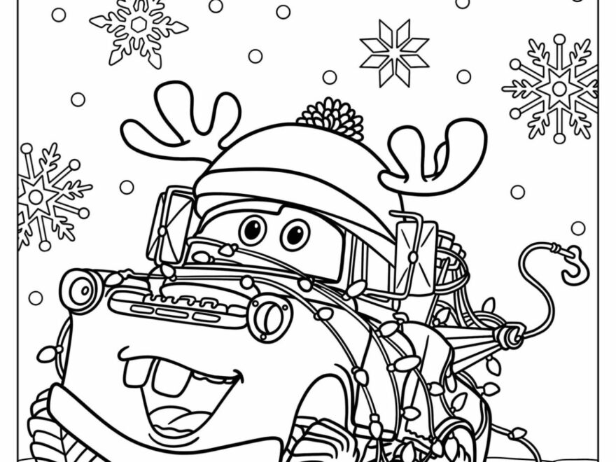 24 Disney Christmas Coloring Pages Free PDF Printables