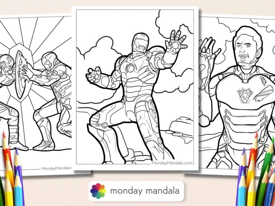 24 Iron Man Coloring Pages Free PDF Printables