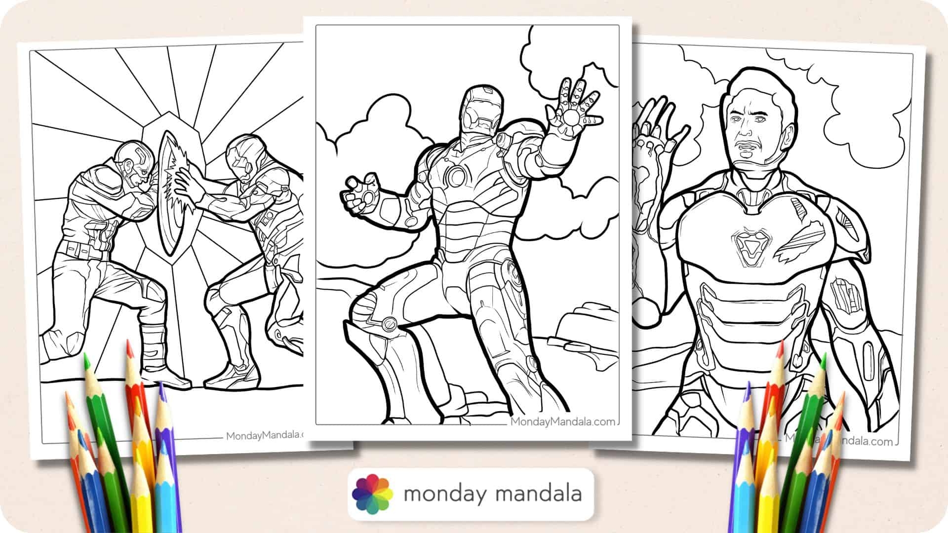 24 Iron Man Coloring Pages Free PDF Printables 