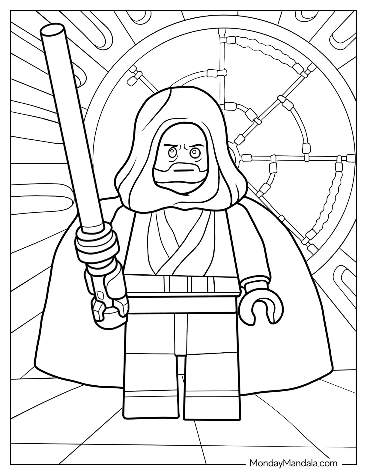 Star Wars Coloring Pages Obi-Wan Kenobi