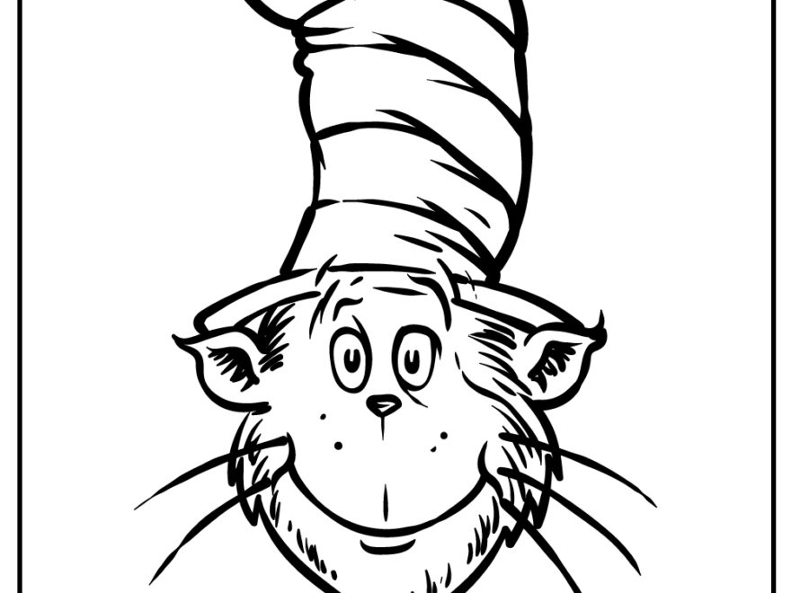 25 Cat In The Hat Coloring Pages 100 Free Printables