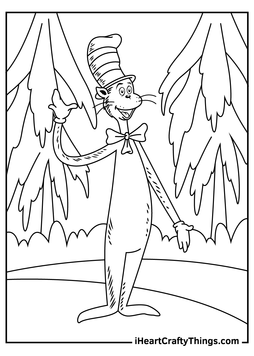 25 Cat In The Hat Coloring Pages 100 Free Printables 
