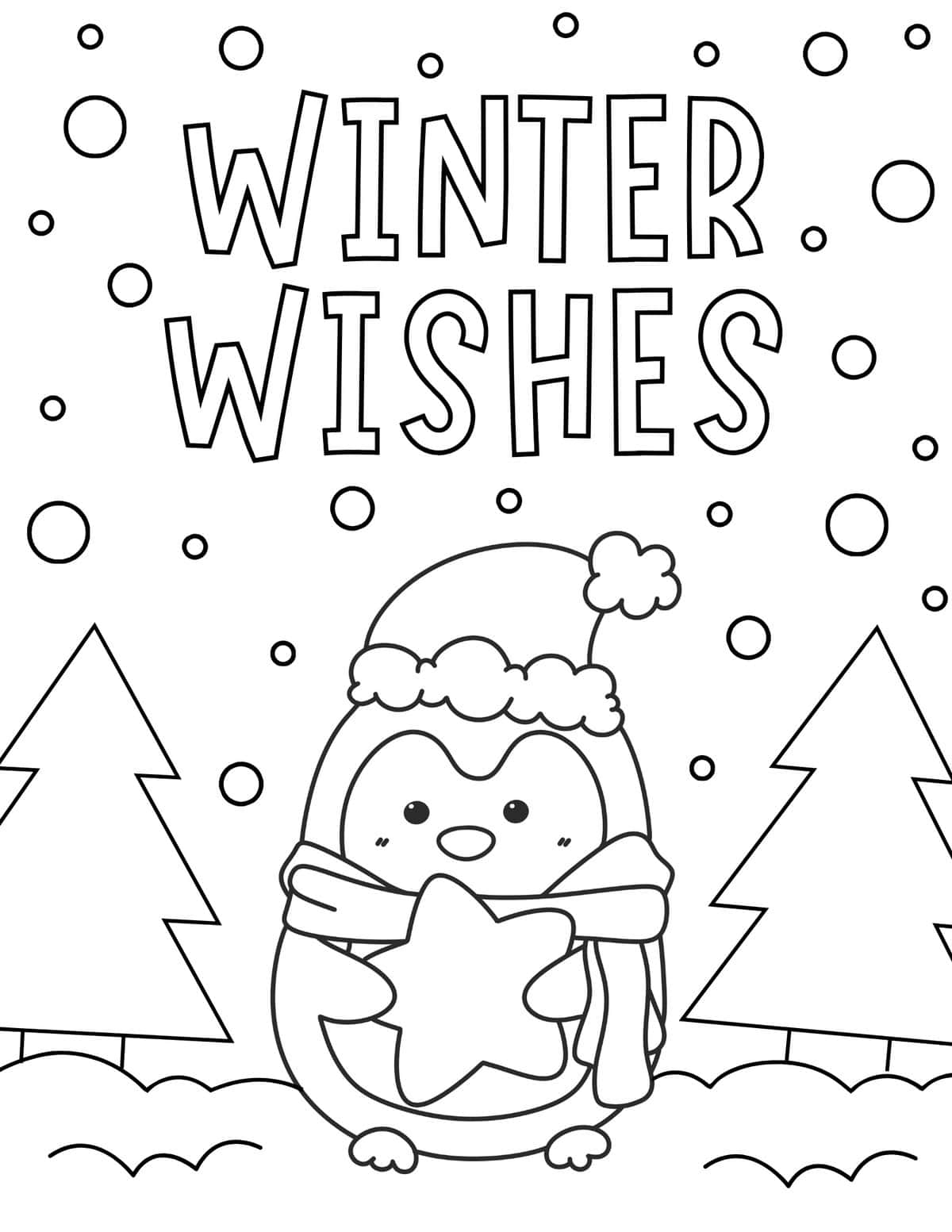 25 Free Winter Coloring Pages For Kids Prudent Penny Pincher