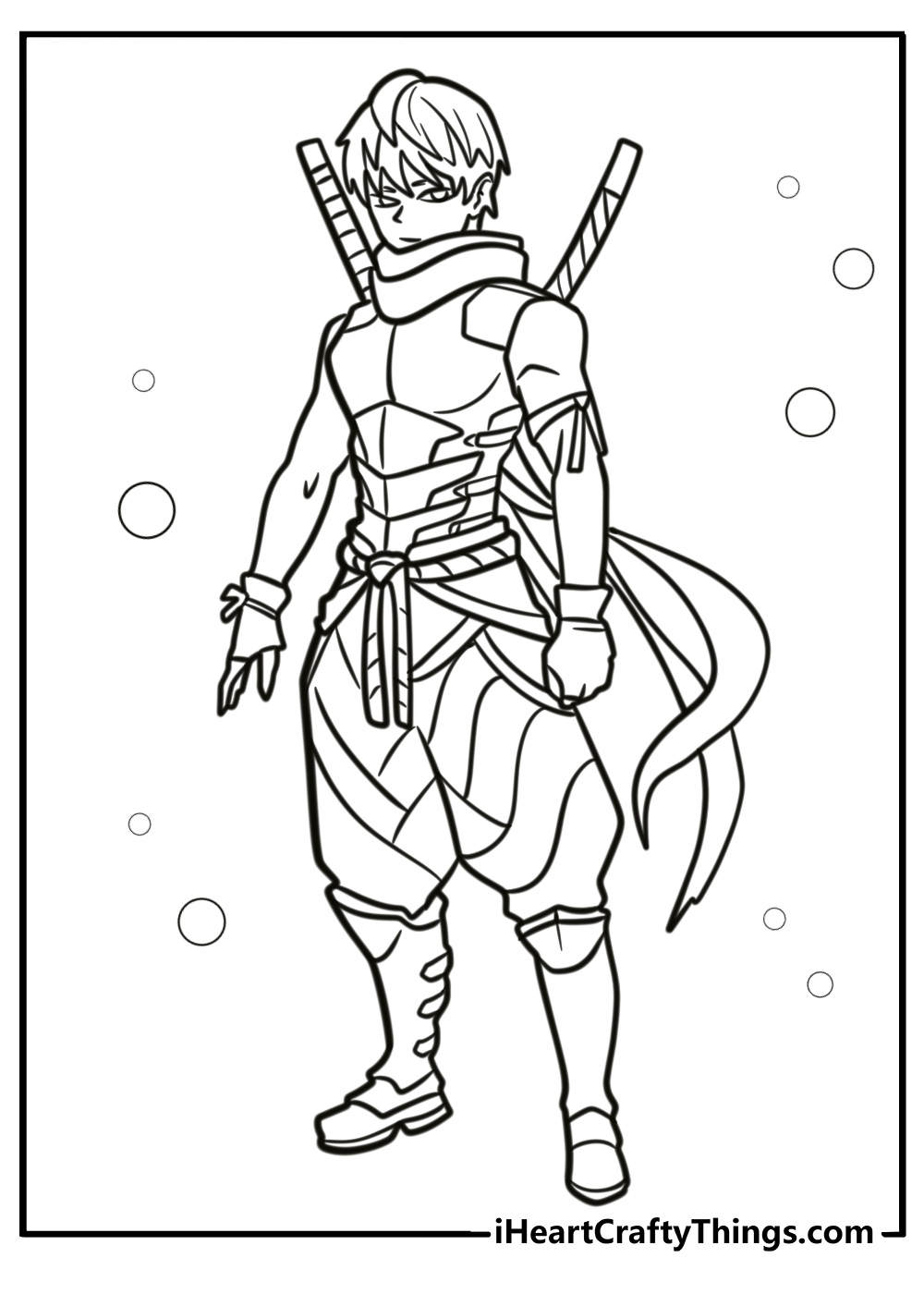 Japanese Ninja Coloring Pages