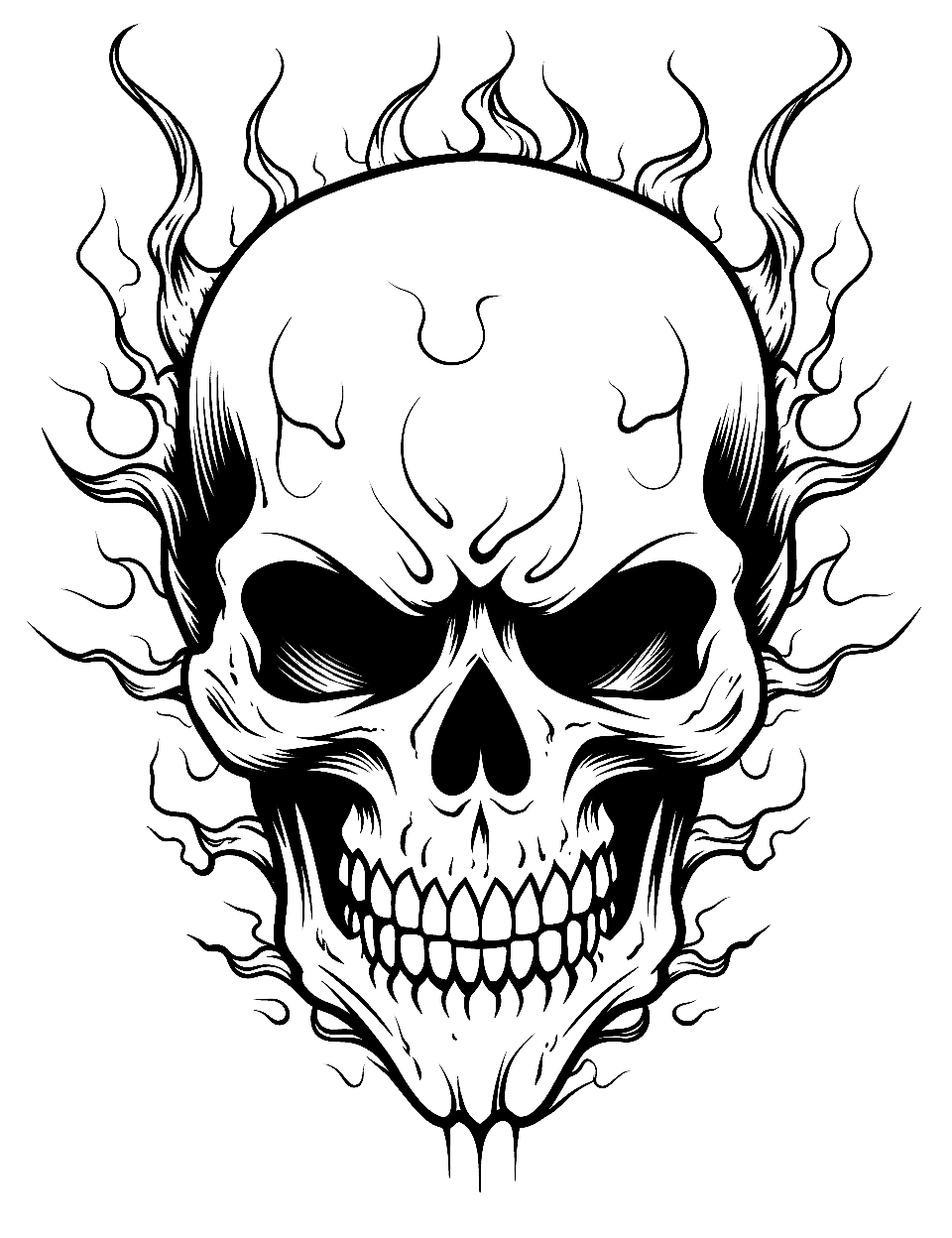 Skull Coloring Pages Printable Cool Skull Coloring Pages Printable Cool