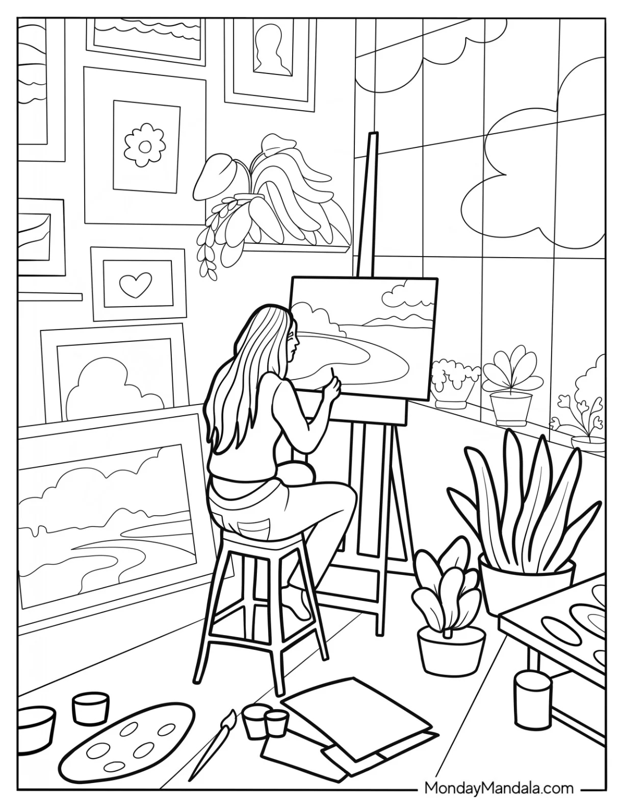 26 Aesthetic Coloring Pages Free PDF Printables 