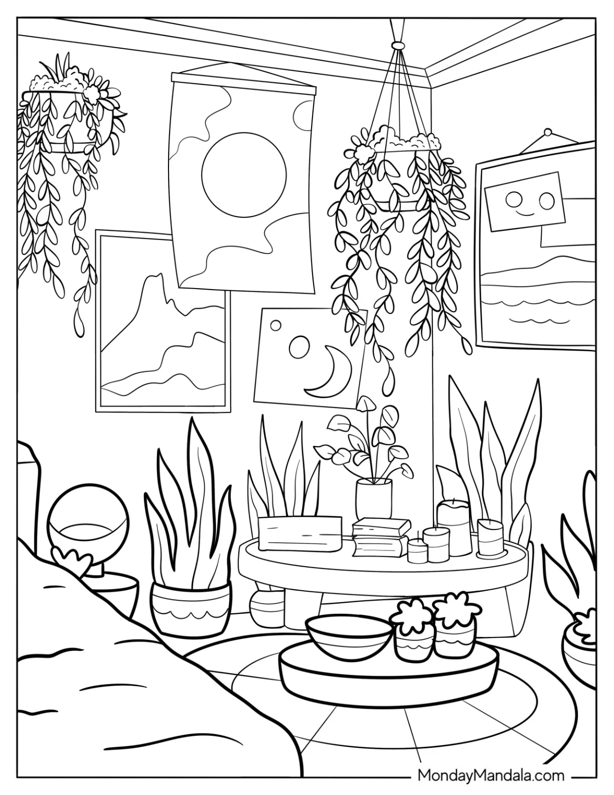 26 Aesthetic Coloring Pages Free PDF Printables 