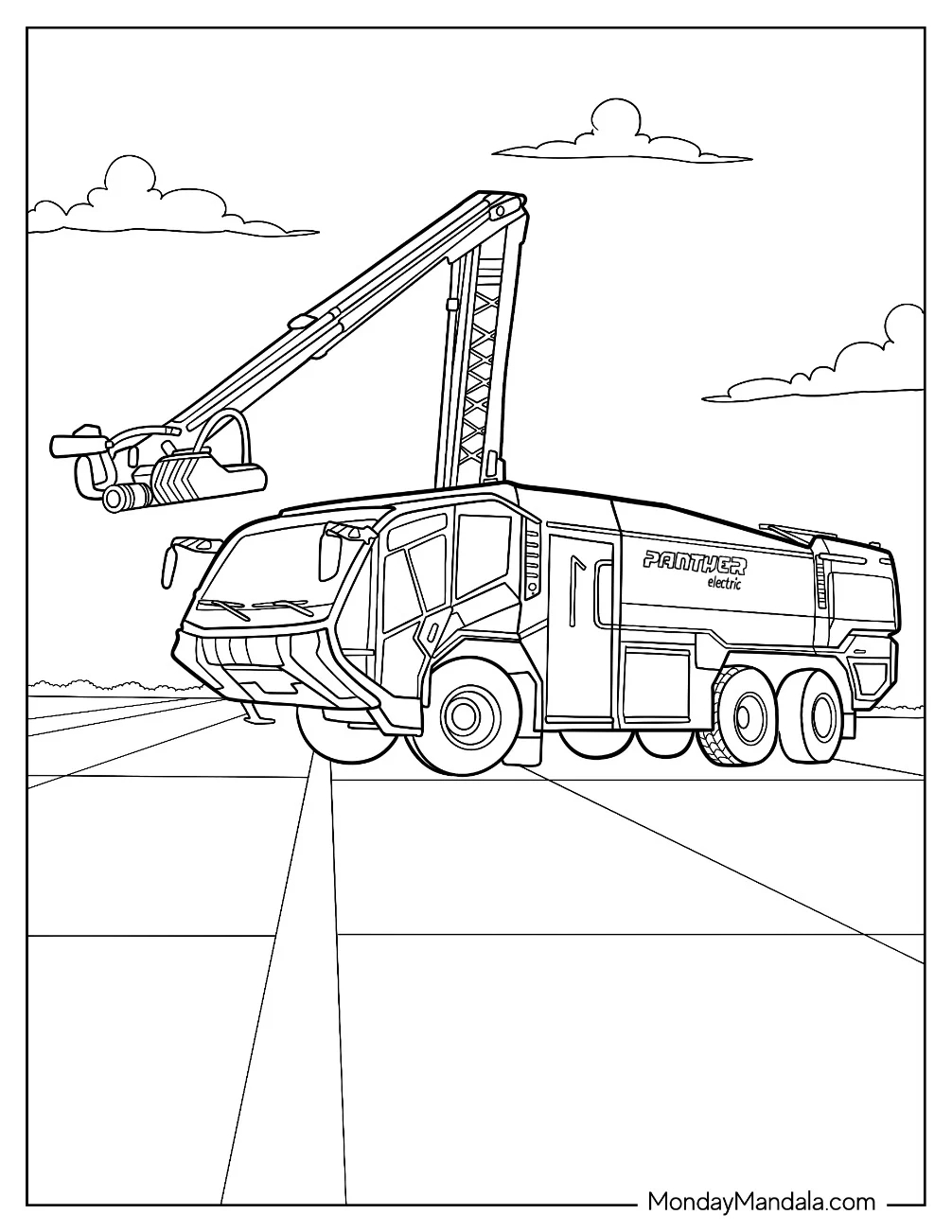 Big Fire Truck Coloring Pages