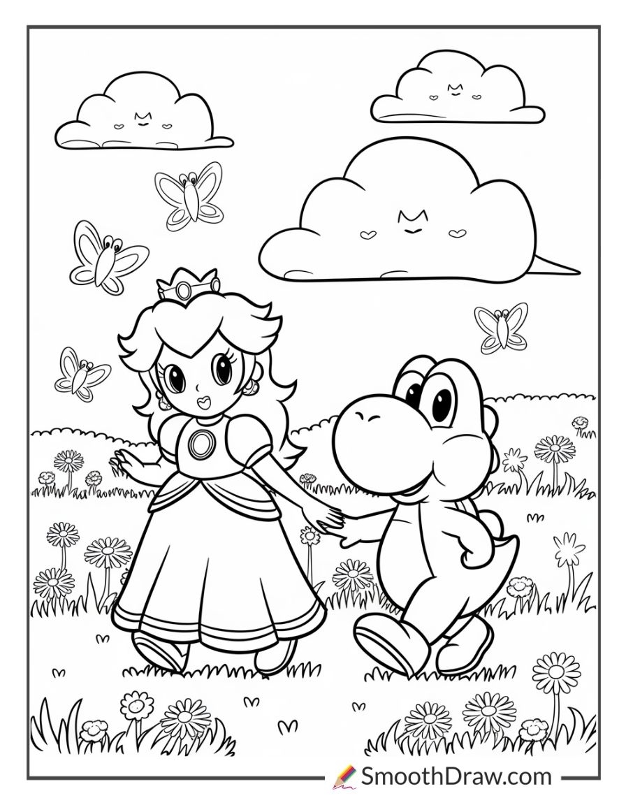 Super Mario Items Coloring Pages