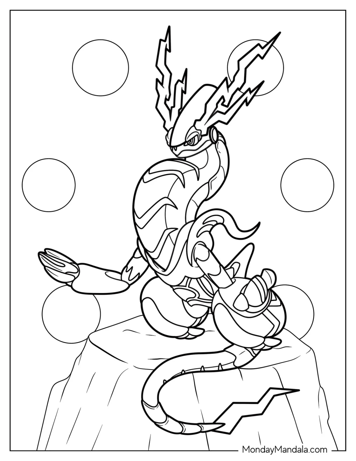 Arceus Legendary Pokemon Coloring Pages