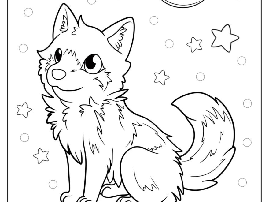 26 Wolf Coloring Pages Free PDF Printables