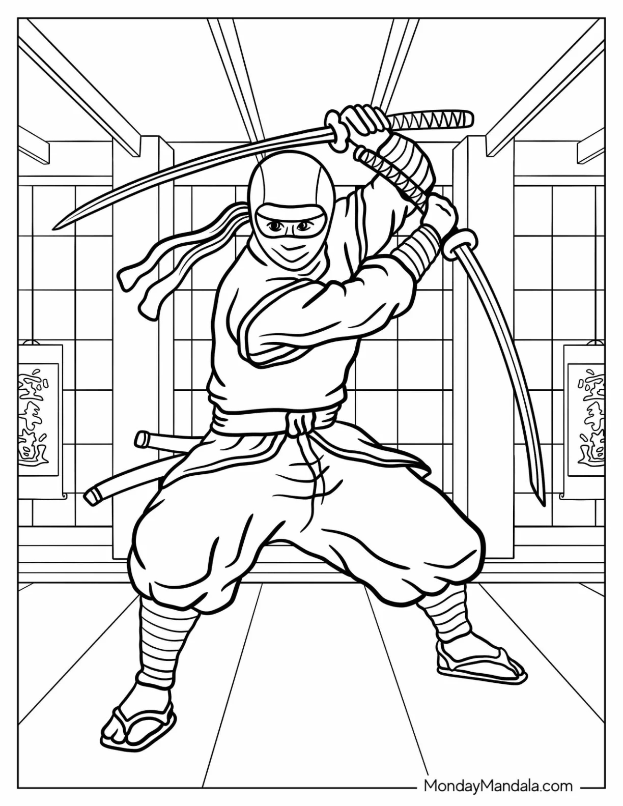 27 Ninja Coloring Pages Free PDF Printables 