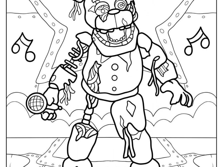 28 Five Nights At Freddie s Coloring Pages Free PDF Printables