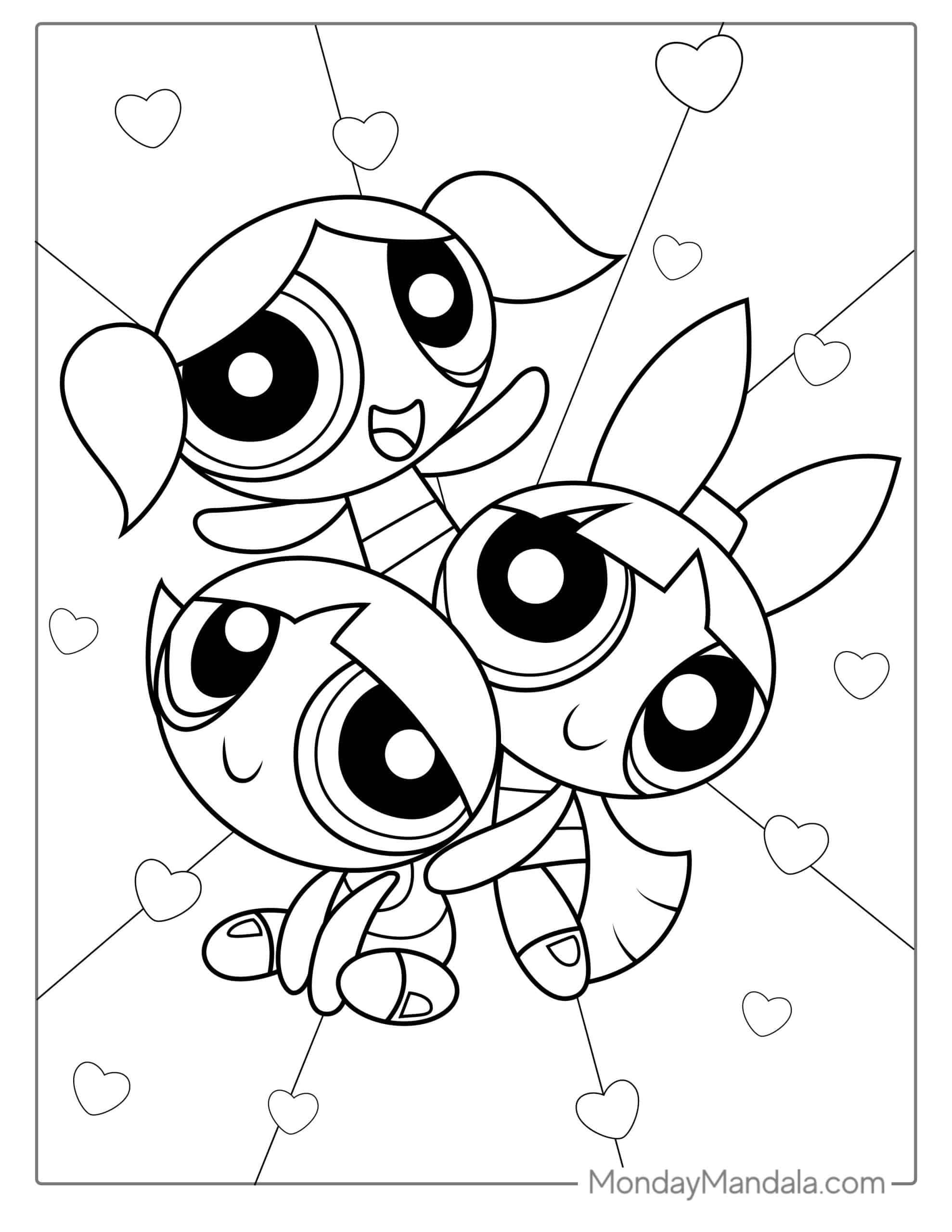 28 Powerpuff Girls Coloring Pages Free PDF Printables 