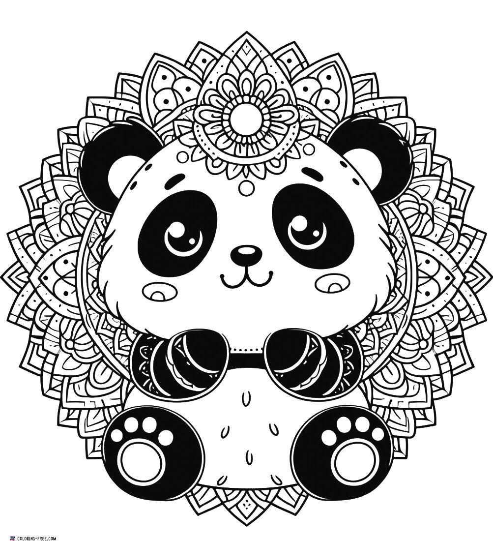 2880 Page Mandala Panda Is The Most Fantastic And Whimsical 