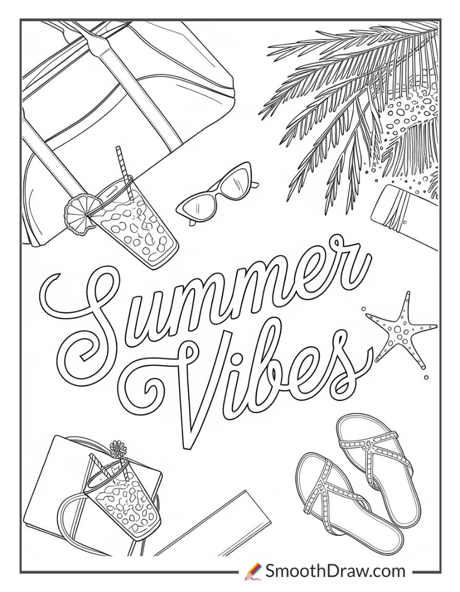 29 Summer Coloring Pages Smooth Draw