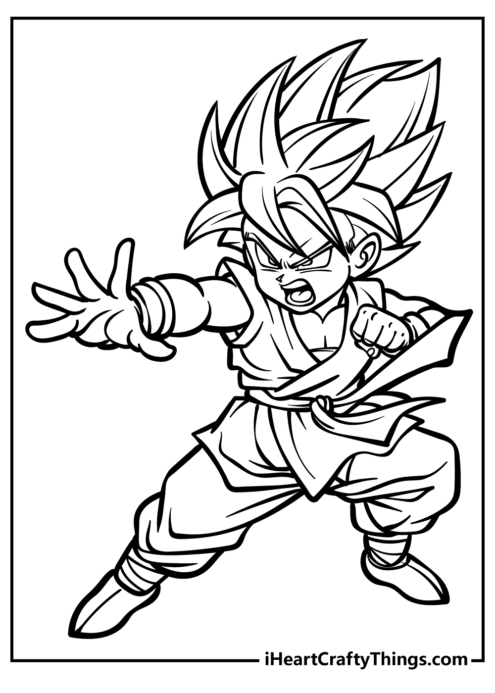 Dbz Coloring Pages Free Goku