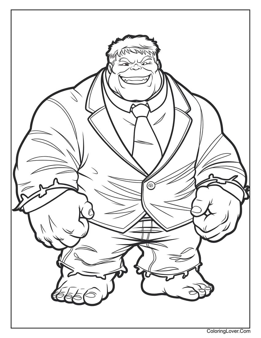 30 Hulk Coloring Pages Free Printables For All Ages 