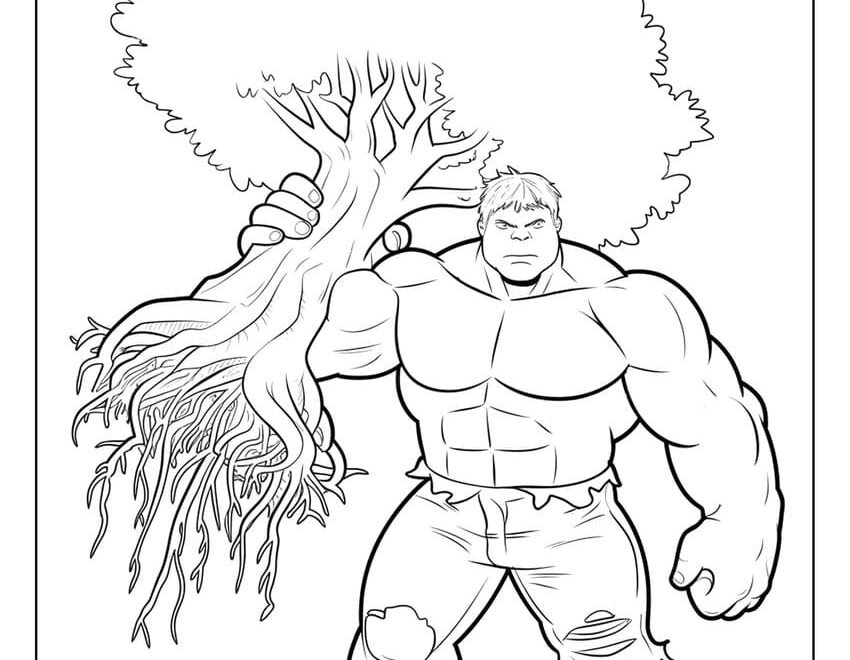 30 Hulk Coloring Pages Free Printables For All Ages