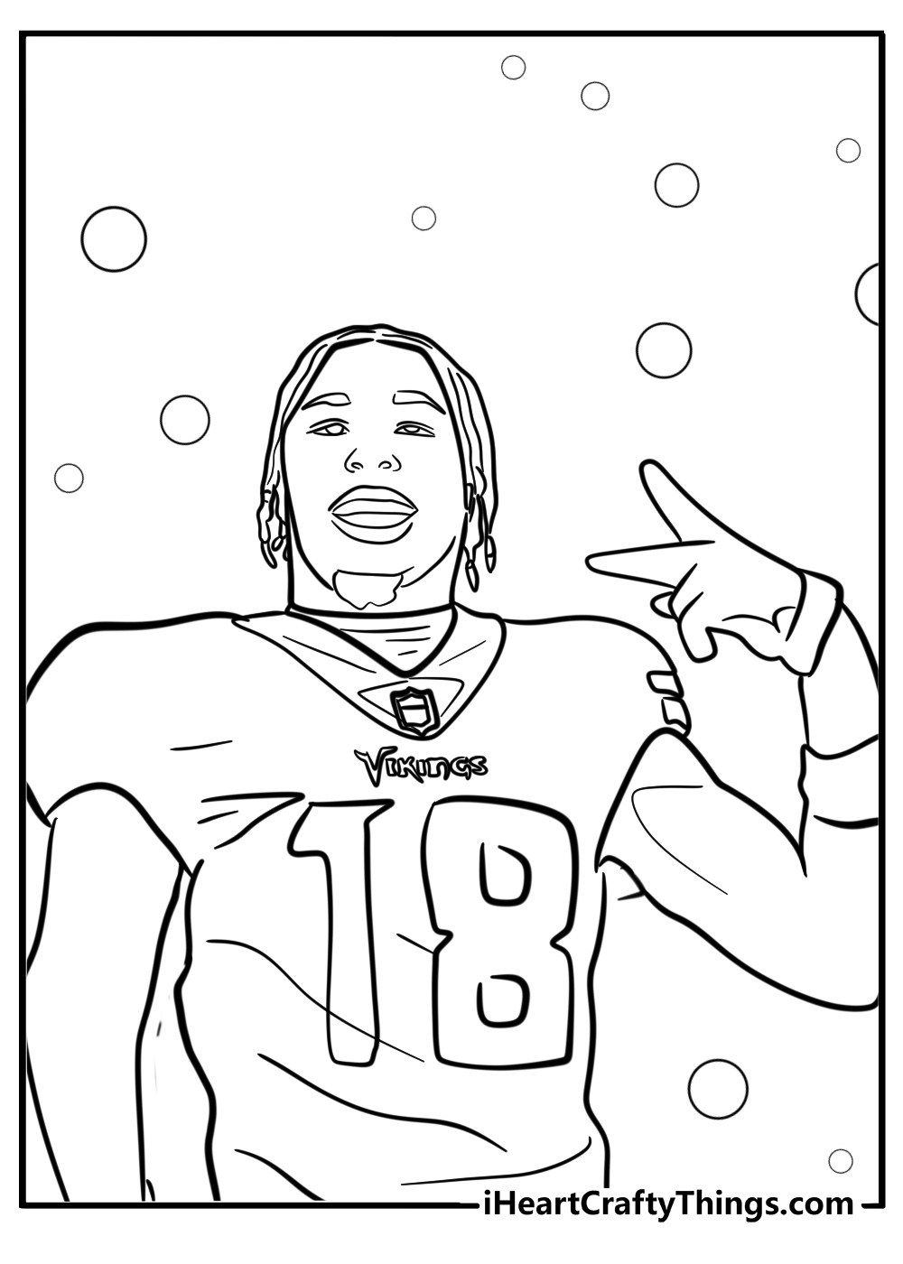 30 Justin Jefferson Coloring Pages For Kids Free To Print 
