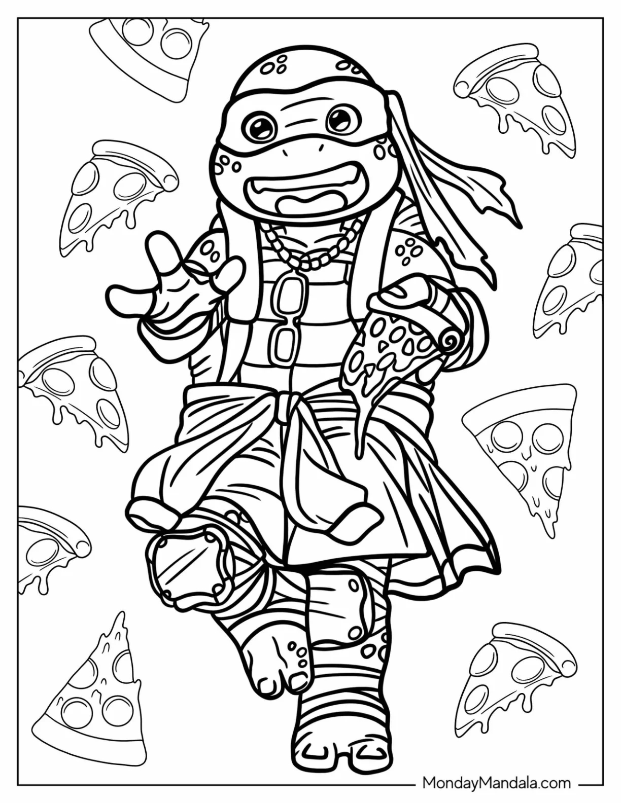 30 Ninja Turtles Coloring Pages Free PDF Printables 