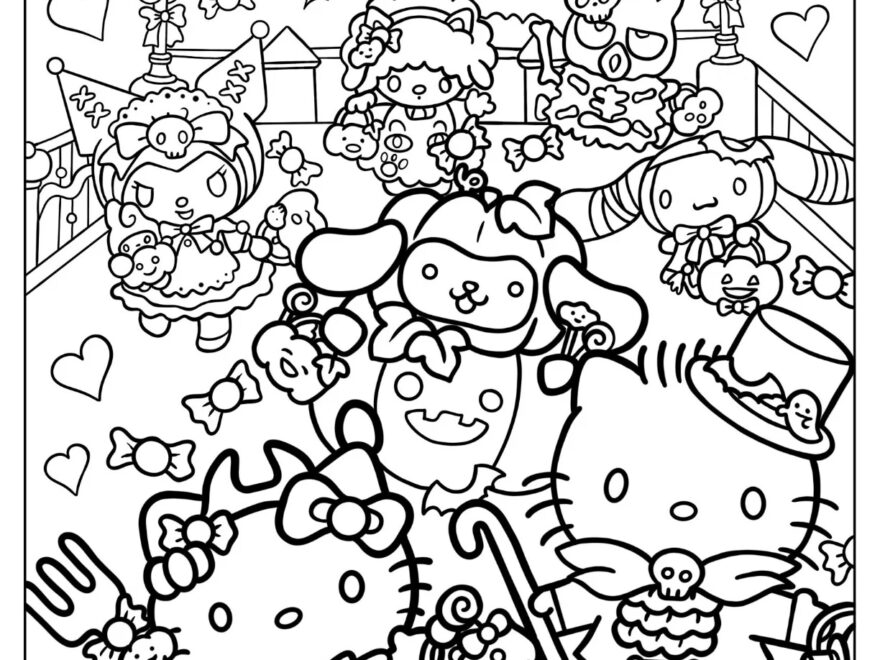 30 Sanrio Coloring Pages Free PDF Printables
