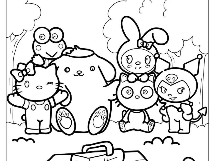 30 Sanrio Coloring Pages Free PDF Printables