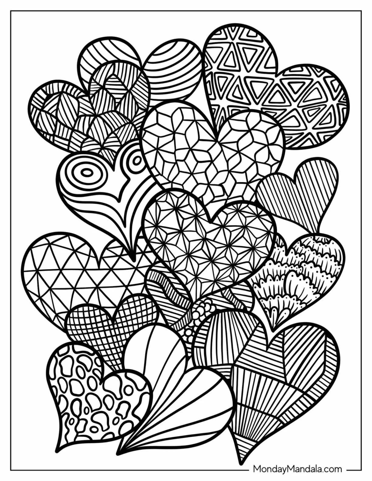 30 Zentangle Coloring Pages Free PDF Printables 