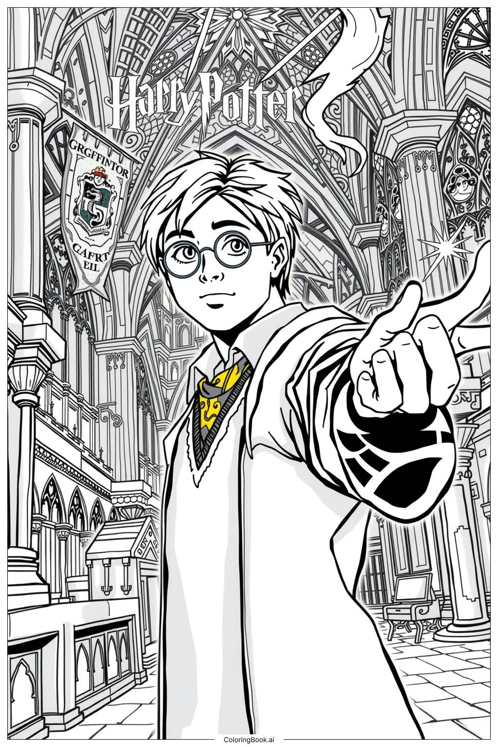31 Harry Potter Coloring Pages Free PDF PNG Printables 