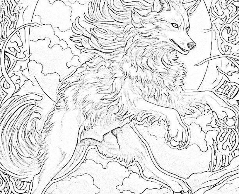 32 Majestic Wolf Coloring Pages For Kids And Adults